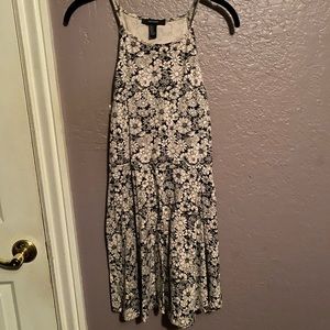 Floral high neck skater dress